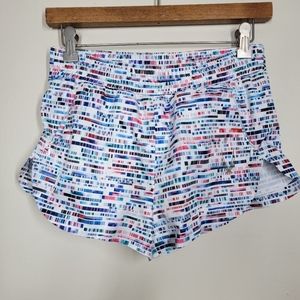 Lucas Hugh London multicolored running athletic shorts extra small